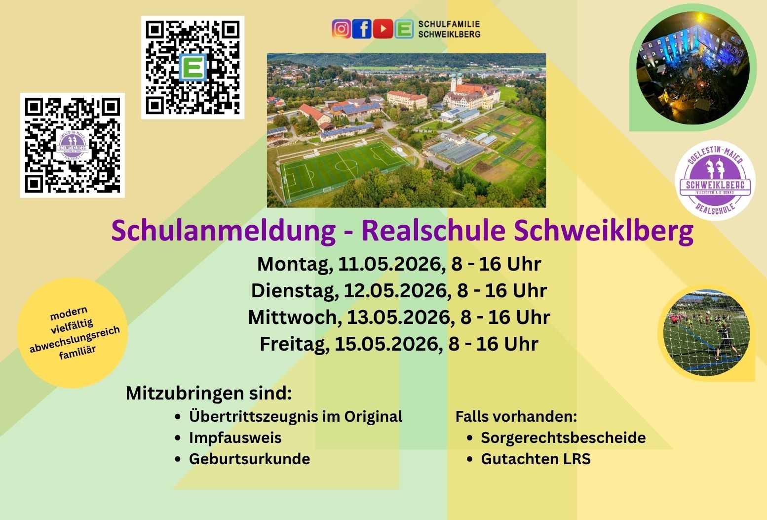 Anzeige Schulanmeldung