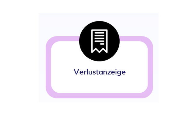 Verlustanzeige